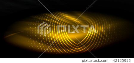 Neon glowing wave, magic energy and light motion background. Wallpaper template, hi-tech future Neon glowing wave, magic energy and light motion background. Wallpaper template, hi-tech future 42135935