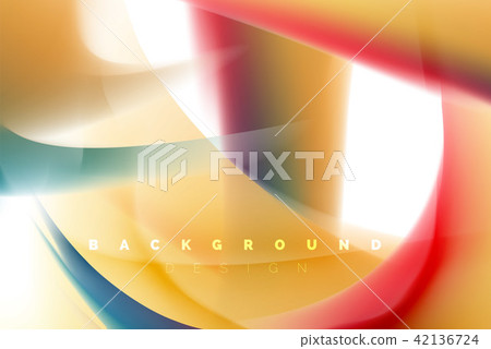 Holographic paint explosion design, fluid colors flow, colorful storm. Liquid mixing colours motion 42136724