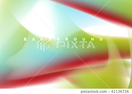 Holographic paint explosion design, fluid colors flow, colorful storm. Liquid mixing colours motion 42136726