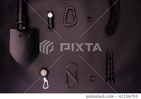Tools of the tourist-researcher.Black on black. Tools of the tourist-researcher.Black on black. 42136793