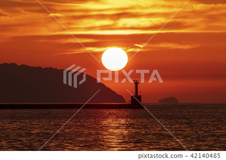 Sunset of Hakata Bay Sunset of Hakata Bay 42140485