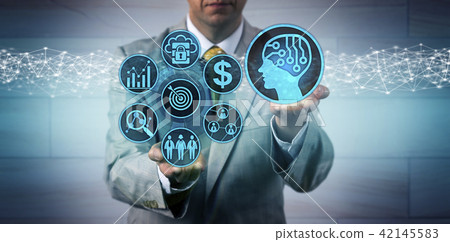 Manager Scaling Up Sales And Marketing Via AI App 42145583