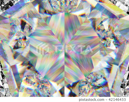 diamond structure extreme closeup and kaleidoscope 42146433