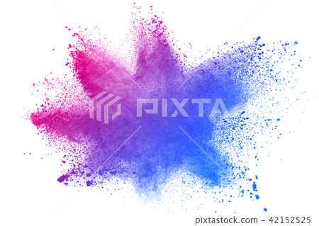 Pink-Blue powder explosion Pink-Blue powder explosion 42152525