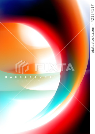 Holographic paint explosion design, fluid colors flow, colorful storm. Liquid mixing colours motion 42154117