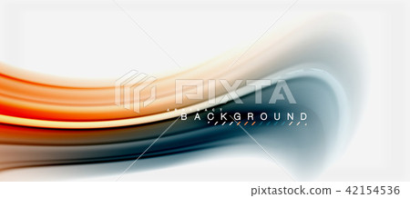 Rainbow fluid colors abstract background twisted liquid design, colorful marble or plastic wavy 42154536