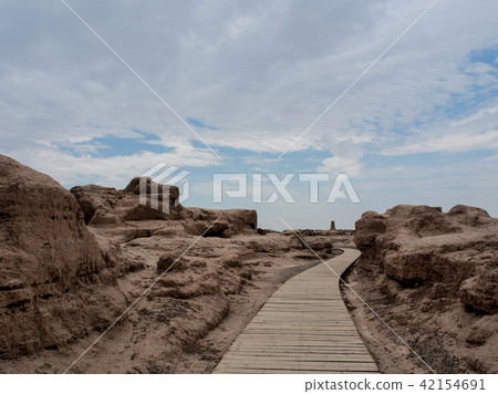 中國吐魯番·Takashi堡壘/高昌廢墟，吐魯番，中國 42154691