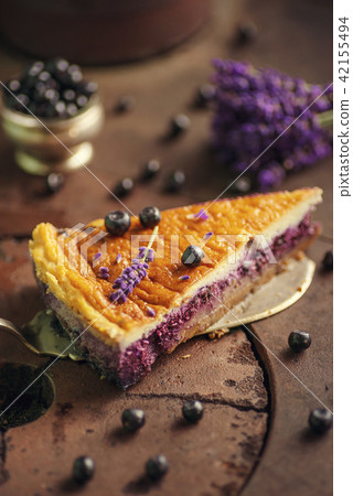 blueberry lavender cheesecake, healthy cake raw 42155494