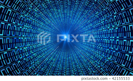 Binary code numbers in blue abstract speed Binary code numbers in blue abstract speed 42155533