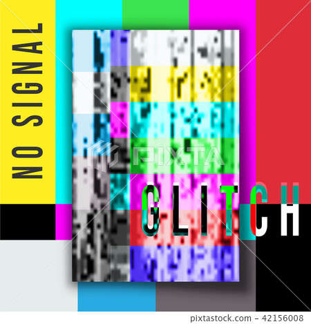 No signal poster glitch design No signal poster glitch design 42156008