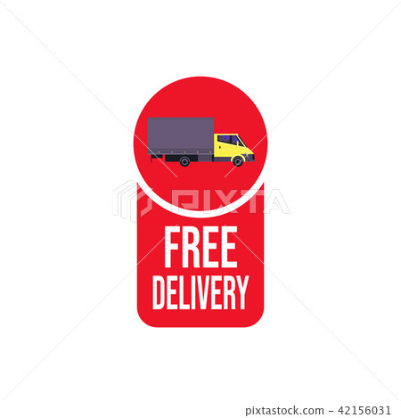 free delivery truck icon isolated sticker badge logo design elements free delivery truck icon isolated sticker badge logo design elements 42156031