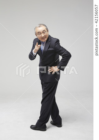 Business, luck, senior, old age, old man, Korean 42156057