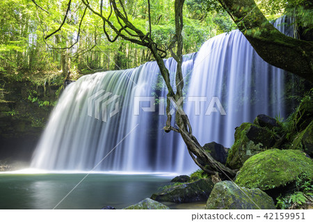 Kobagatsu Falls too beautiful in Oguni Town, Kumamoto Prefecture Kobagatsu Falls too beautiful in Oguni Town, Kumamoto Prefecture 42159951