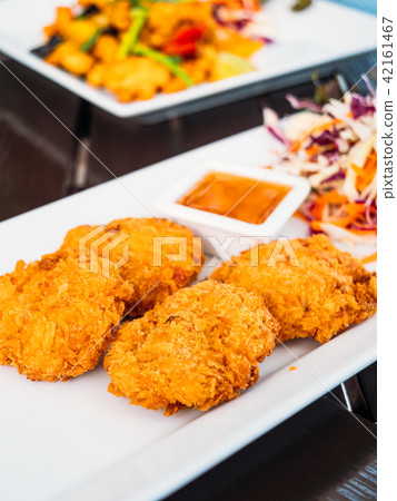 Deep fried shrimp cake Deep fried shrimp cake 42161467