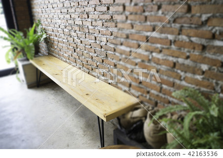 Wooden bench for waiting area 42163536