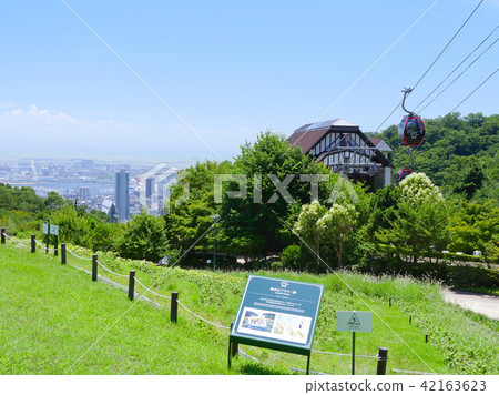 神戶神戶藥草園,風和索道山的景色 神戶神戶藥草園,風和索道山的景色 42163623