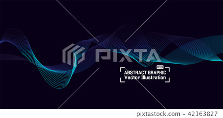 Blue wave vector background for business - Stock Illustration [42163827 ...