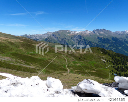 View of hiking trail from Menrich to Kleine Scheideg 42166865