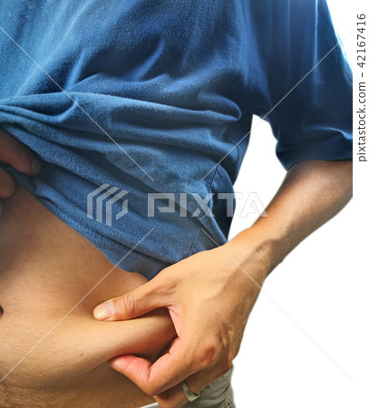 Love handles on a man 42167416