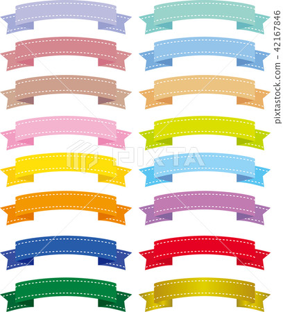 Useful color ribbon set - Stock Illustration [42167846] - PIXTA