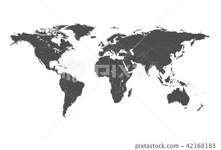 Political map of the world with separate countries 42168183