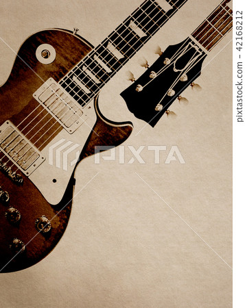 Background - Paper - electric guitar Background - Paper - electric guitar 42168212