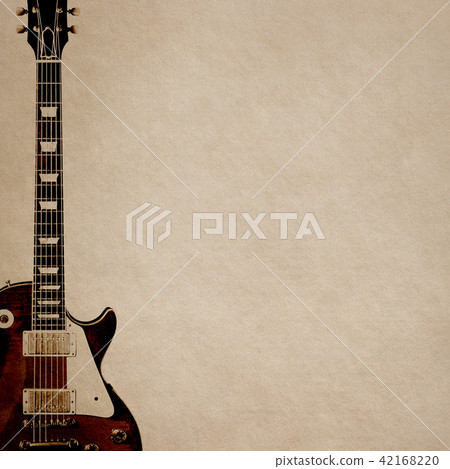 背景 - 紙 - 電吉他 42168220