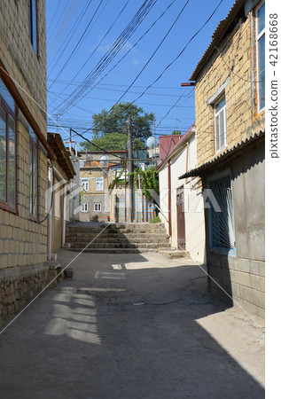 Narrow streets of the old city in Derbent Narrow streets of the old city in Derbent 42168668