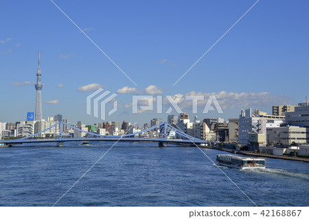 Kiyosu Bridge and Tokyo Sky Tree Kiyosu Bridge and Tokyo Sky Tree 42168867