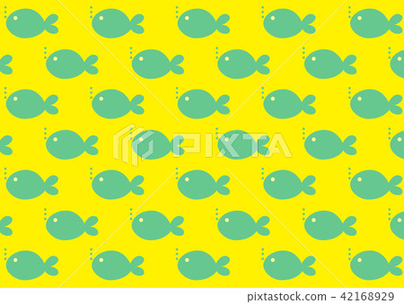 cute fishes  pattern, vector illustration 42168929