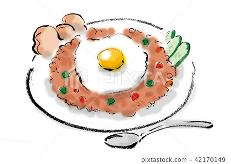 nasi goreng stock illustration 42170149 pixta https www pixtastock com illustration 42170149