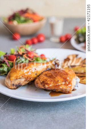 grilles chicken steak with teriyaki sauce grilles chicken steak with teriyaki sauce 42171195
