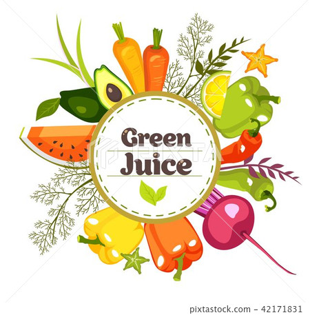 circle of vegetables 42171831