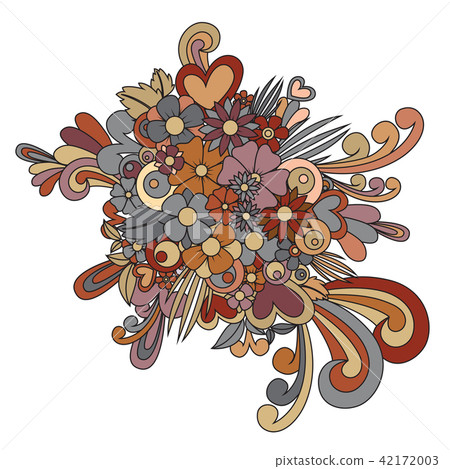 Tangle pattern is a multicolored floral print. Tangle pattern is a multicolored floral print. 42172003