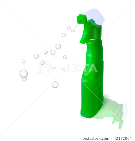 Plastic bottle with detergent. Plastic bottle with detergent. 42172004