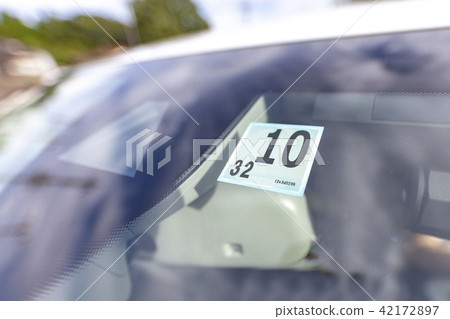 Inspection vehicle inspection number license plate license Tokyo batch Metropolitan Police Department 42172897