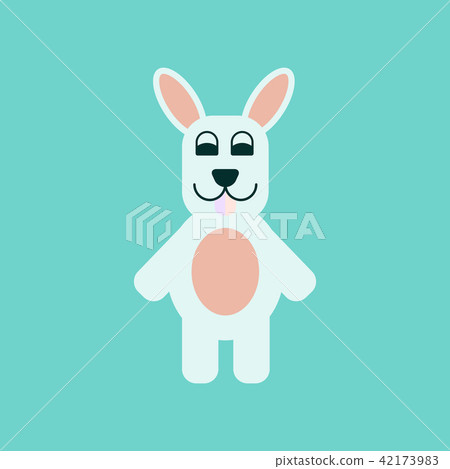 flat icon stylish background rabbit Bunny 42173983