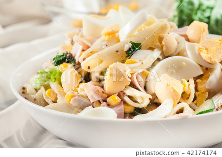Macaroni salad with ham and other Macaroni salad with ham and other 42174174