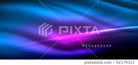 Neon glowing lines, magic energy space light concept, abstract background wallpaper design Neon glowing lines, magic energy space light concept, abstract background wallpaper design 42174321