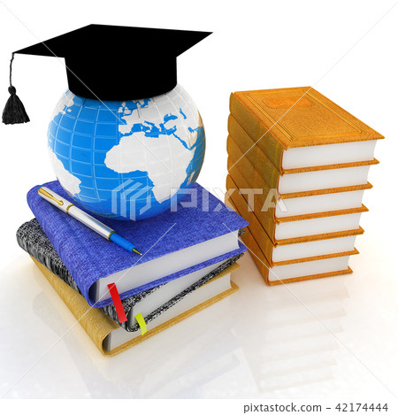 Global of Education concept, Earth, books, notes Global of Education concept, Earth, books, notes 42174444