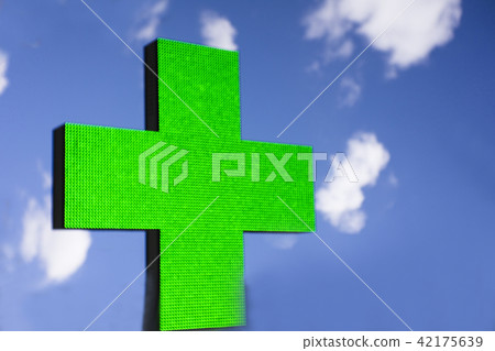 Green cross pharmacy. No people Green cross pharmacy. No people 42175639