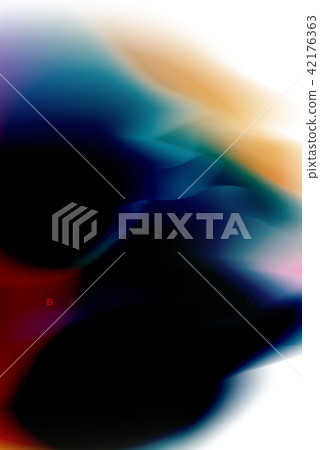 Holographic paint explosion design, fluid colors flow, colorful storm. Liquid mixing colours motion 42176363