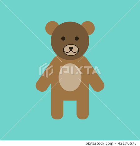 flat icon stylish background cartoon bear flat icon stylish background cartoon bear 42176675