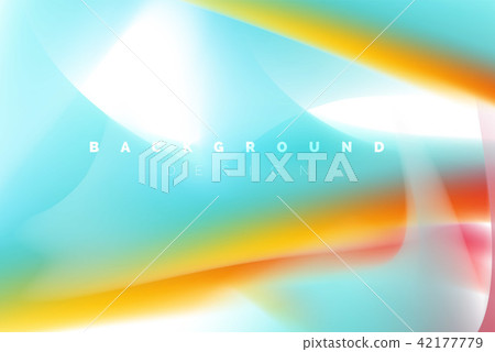 Holographic paint explosion design, fluid colors flow, colorful storm. Liquid mixing colours motion 42177779