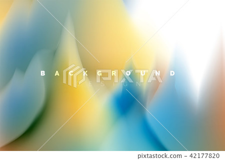 Holographic paint explosion design, fluid colors flow, colorful storm. Liquid mixing colours motion 42177820