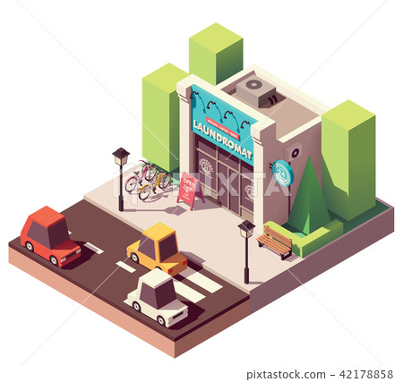 Vector isometric laundromat 42178858