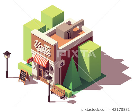 Vector isometric vape shop 42178881