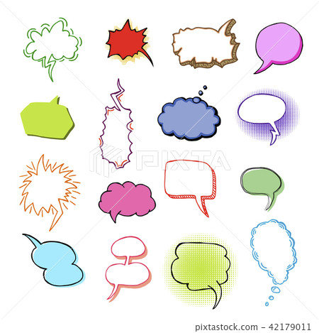 Bubbles Vector Blank Speech Bubbling Messages... - Stock Illustration ...