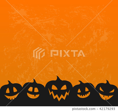 Halloween background with pumpkin lanterns. Vector - Stock Illustration ...