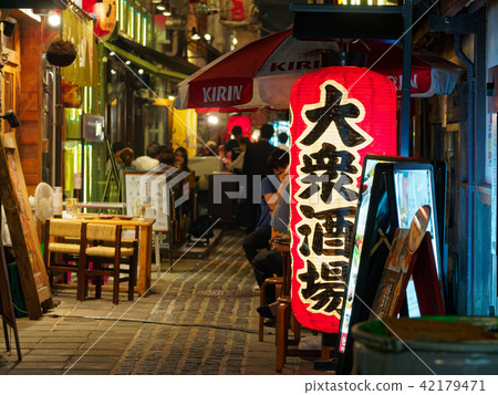 Osaka Umeda Originally Night on the approaching path of Tenjin 42179471